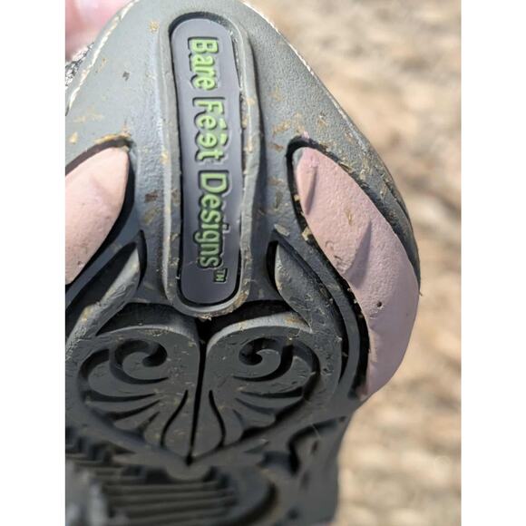 JAMBU KETTLE TOO PINK & GRAY FLORAL PRINT LEATHER ELASTIC BALLET FLATS SIZE 6.5 - Picture 7 of 10